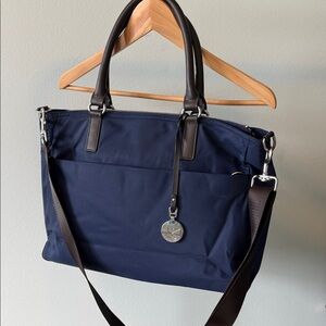 Lo & Sons Brookline Navy Blue Nylon Laptop or work bag
